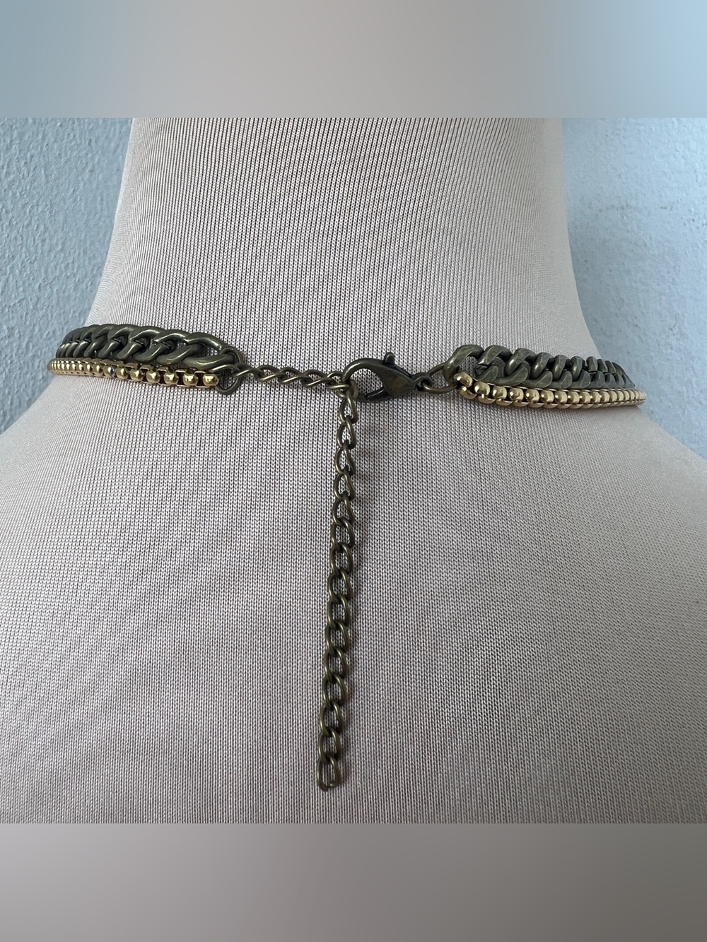 Salvatore Ferragamo Custom Necklace | Vintage Bronze Gancini Choker 15-17โ - Picture 3 of 7